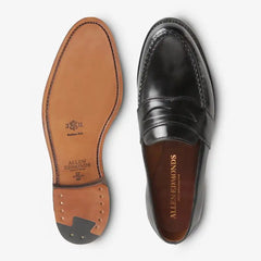 Randolph Shell Cordovan Penny Loafer Black Cordovan Leather