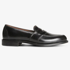 Randolph Shell Cordovan Penny Loafer Black Cordovan Leather
