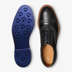 Strandmok Cap-toe Oxford with Dainite Rubber Sole Black Chromexcel Leather