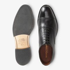 Park Avenue Oxford Dress Shoe with Combination Tap Sole Black Leather