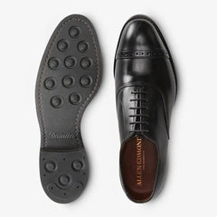 Fifth Avenue Cap-toe Oxford Dress Shoe with Dainite Sole Black Leather