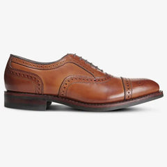 Strand Cap-toe Oxford Dress Shoe with Dainite Sole Walnut Brown Leather
