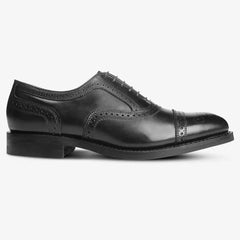 Strand Cap-toe Oxford Dress Shoe with Dainite Sole Black Leather