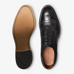 Strand Cap-toe Oxford Dress Shoe Black Leather