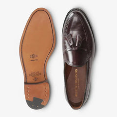Grayson Shell Cordovan Tassel Loafer Burgundy Cordovan Leather