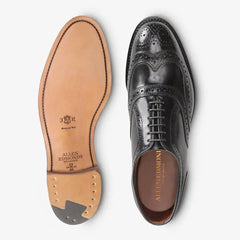 Cambridge Shell Cordovan Wingtip Dress Shoe Black Cordovan Leather