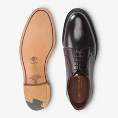 Leeds Shell Cordovan Derby Dress Shoe Burgundy Cordovan Leather