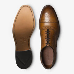 Factory Second Strand Cap-Toe Oxford Dress Shoe Walnut Brown