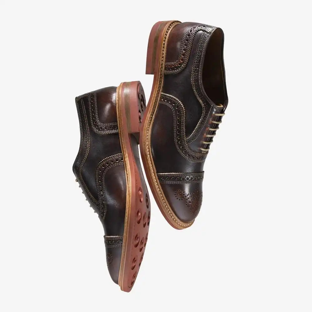 Factory Second Strandmok Cap-toe Oxford Brown