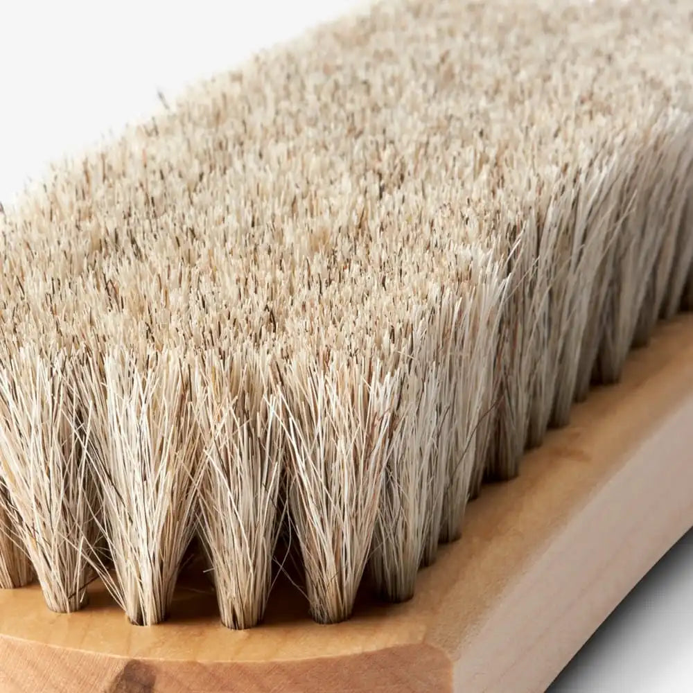 Horsehair Shine Brush Cedar Brown