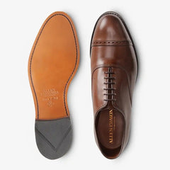 Fifth Avenue Cap-toe Oxford Dress Shoe Coffee Brown Leather