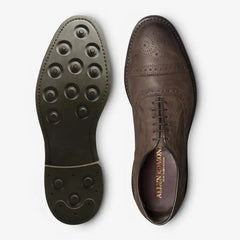 Strandmok Cap-toe Oxford with Dainite Rubber Sole Brown Nubuck