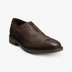 Strandmok Cap-toe Oxford with Dainite Rubber Sole Brown Nubuck