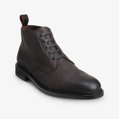 Patton Cap-toe Boot with Dainite Rubber Sole Grey Leather