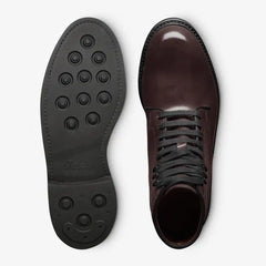 Higgins Mill Shell Cordovan Leather Boot Burgundy Cordovan Leather