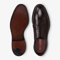 Leeds Shell Cordovan Derby Dress Shoe Brown Cordovan Leather