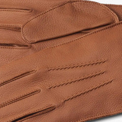 Deerskin Unlined Gloves Caramel