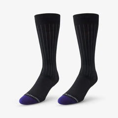 Mid-calf Cotton Air Dress Socks Black