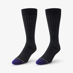 Mid-calf Cotton Air Dress Socks Black
