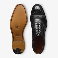 Strand Shell Cordovan Cap-toe Oxford Dress Shoe Black Cordovan Leather