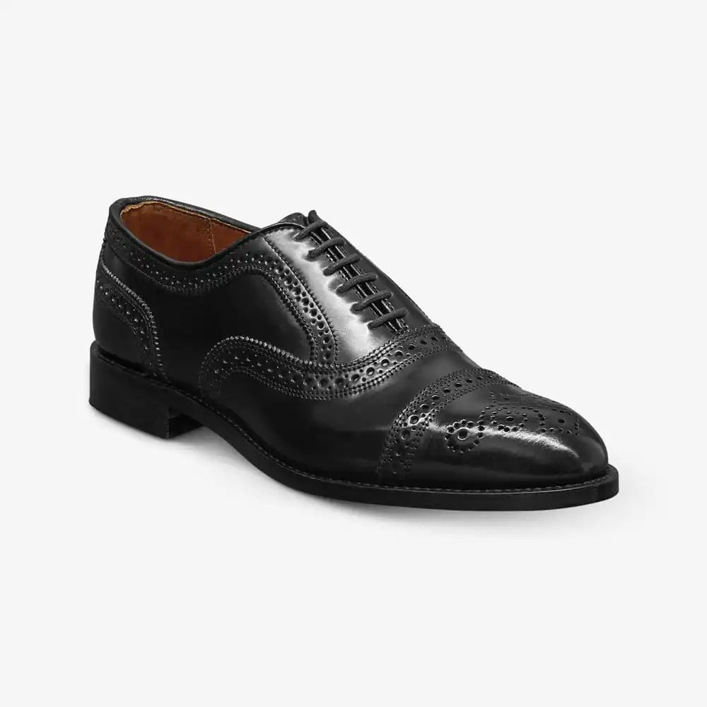 Strand Shell Cordovan Cap-toe Oxford Dress Shoe Black Cordovan Leather