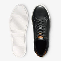 Courtside Lace-up Sneaker Black Leather