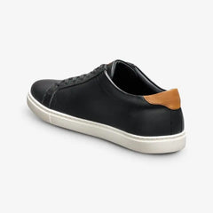 Courtside Lace-up Sneaker Black Leather