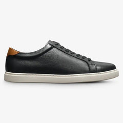 Courtside Lace-up Sneaker Black Leather