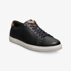 Courtside Lace-up Sneaker Black Leather