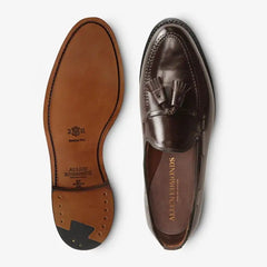 Grayson Shell Cordovan Tassel Loafer Brown Cordovan Leather