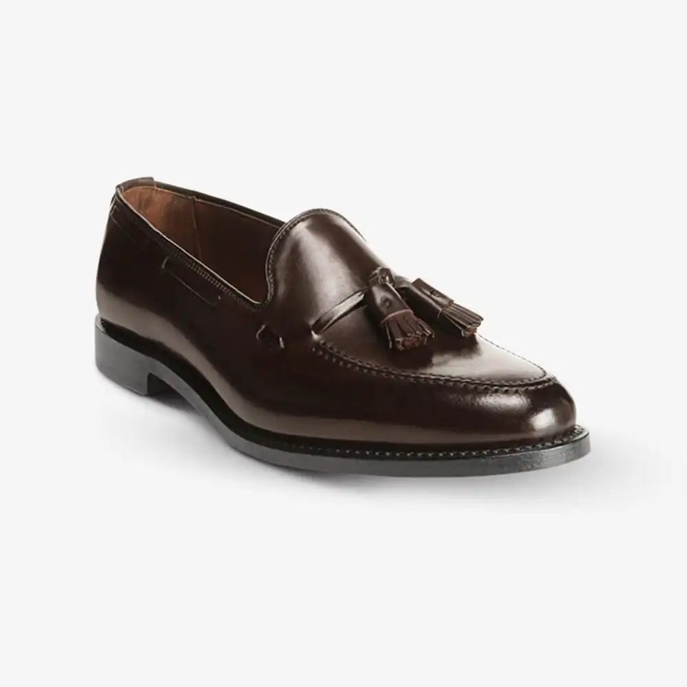 Grayson Shell Cordovan Tassel Loafer Brown Cordovan Leather