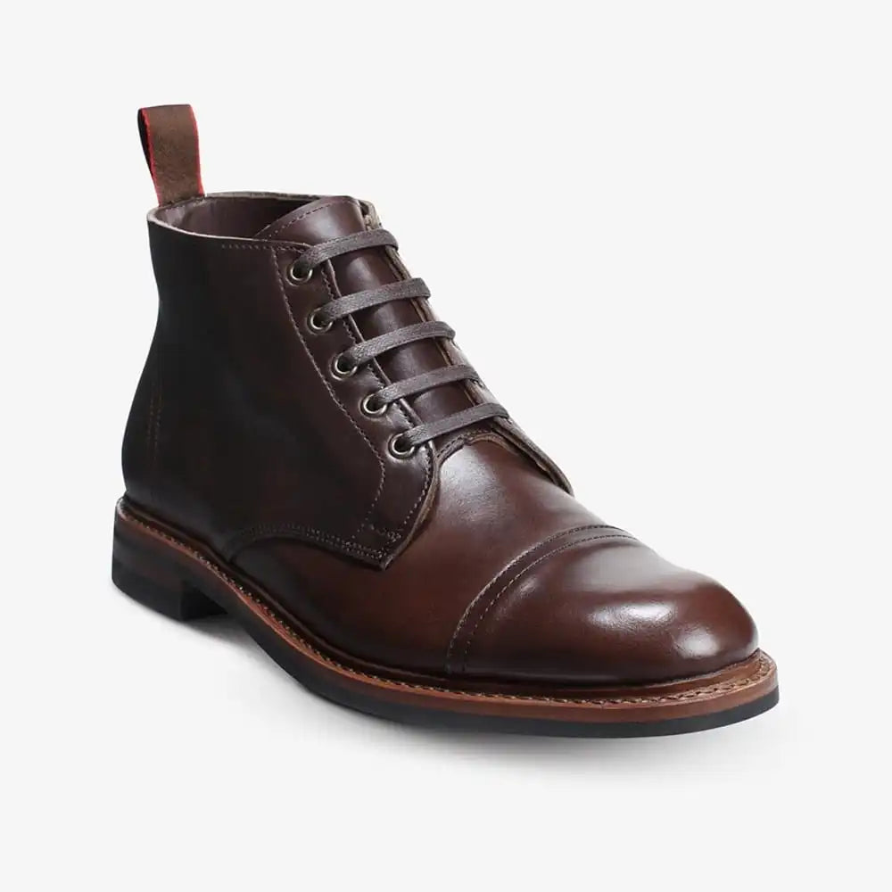 Patton Weather-ready Cap-toe Boot with Dainite Rubber Sole Brown Chromexcel Leather