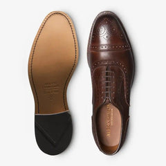 Strand Cap-toe Oxford Dress Shoe Mahogany Leather