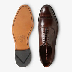 Factory Second Fifth Avenue Cap-toe Oxford Dress Shoe Mahogany Leather