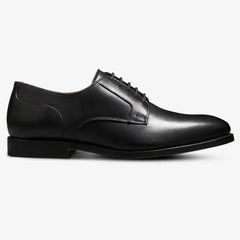 Windsor Plain-toe Derby Dress Shoe Black Leather