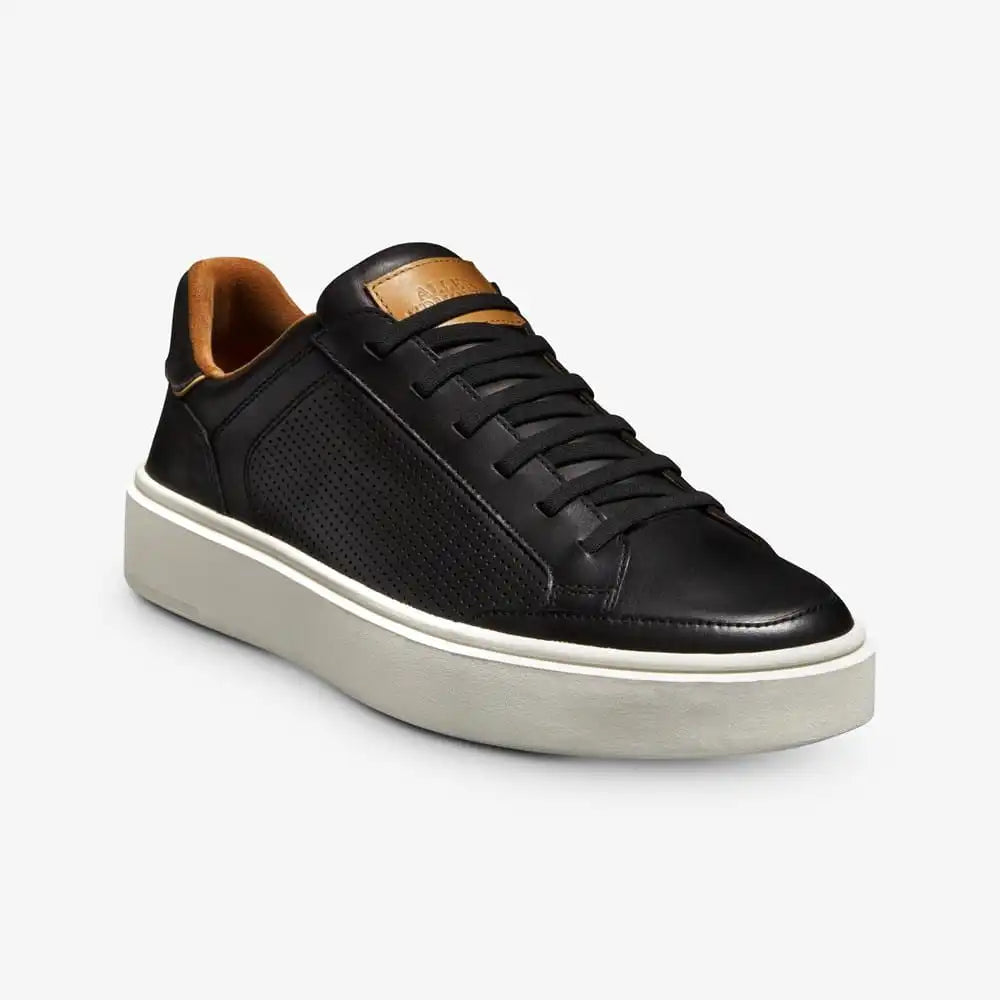 Oliver Slip-on Stretch-lace Sneaker Black Leather