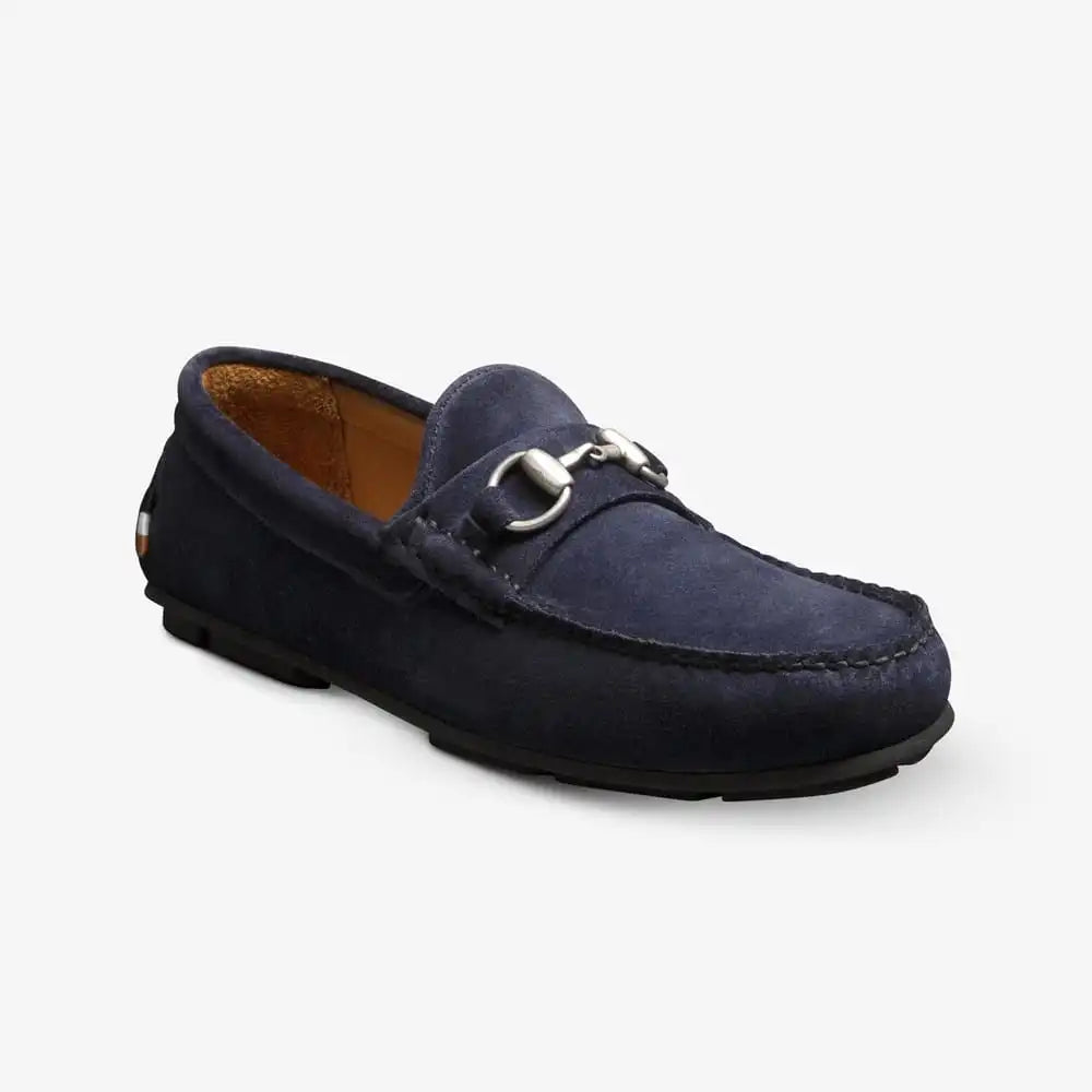 Sebastian Bit Driving Loafer Navy Sea Suede
