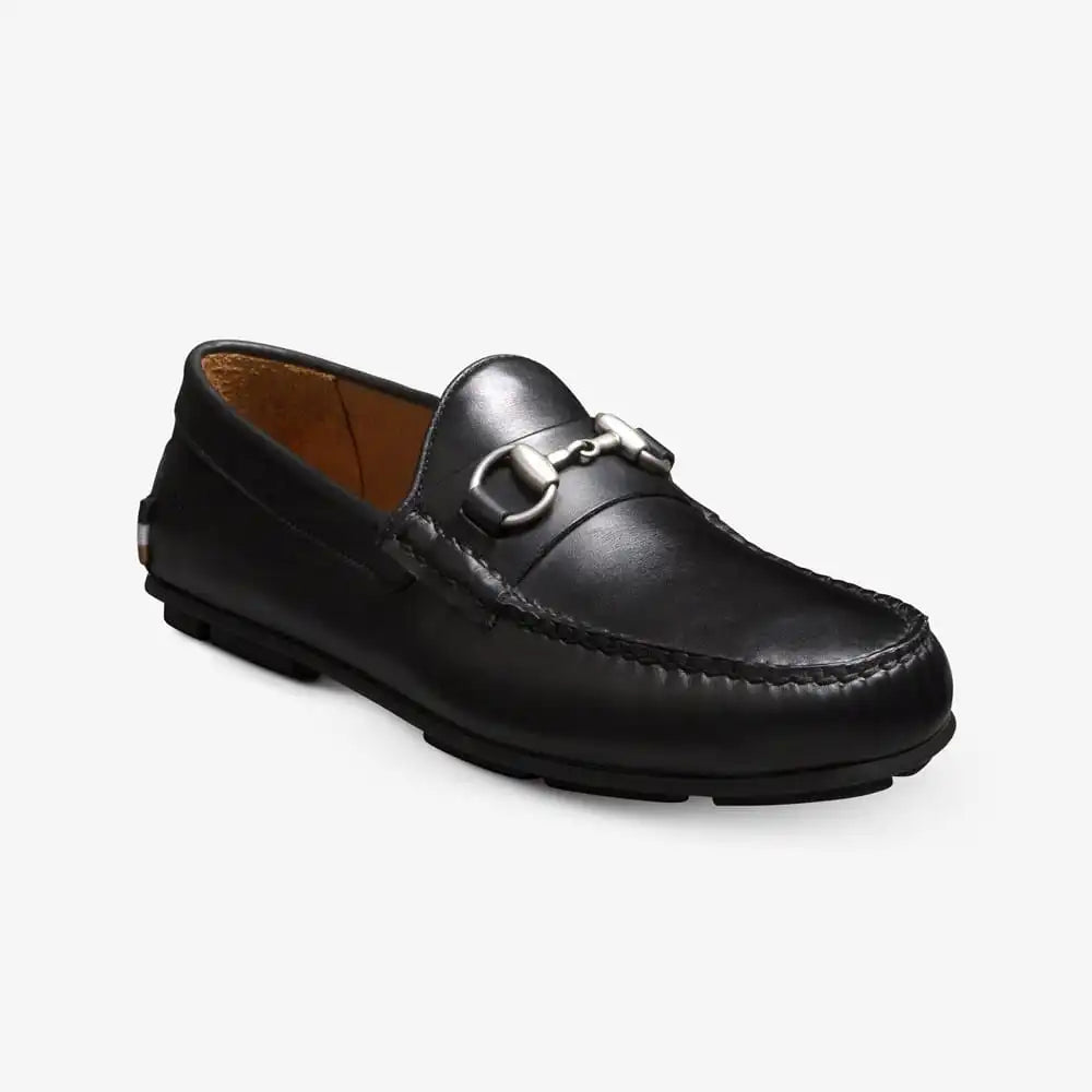 Sebastian Bit Driving Loafer Black Leather