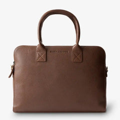 Slim Leather Briefcase Chili Leather