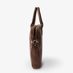 Slim Leather Briefcase Chili Leather