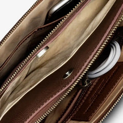Slim Leather Briefcase Chili Leather