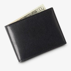Slim Bifold Wallet Black Leather