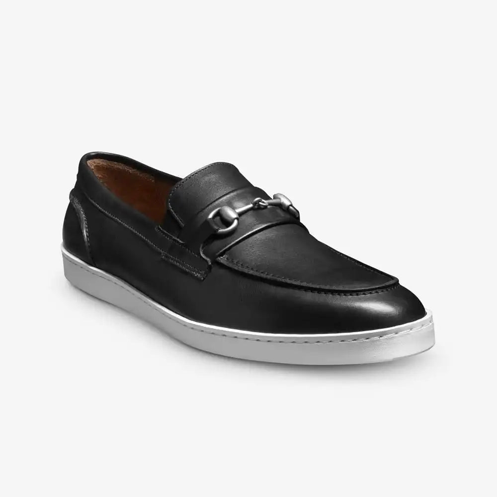 Randolph Bit Slip-on Sneaker Black Leather