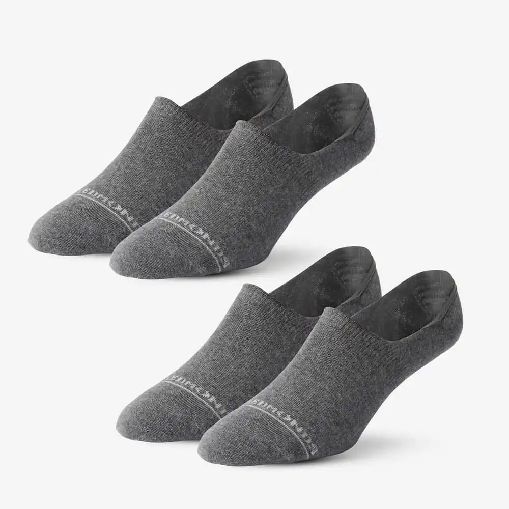 2-pack Dress No-show Socks Grey