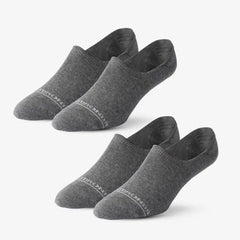 2-pack Dress No-show Socks Grey