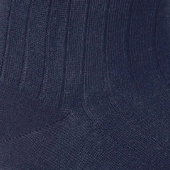 Merino Wool Dress Socks Navy