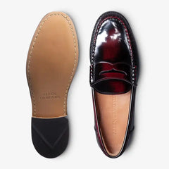 Newman Penny Loafer Antique Burgundy Leather