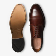Park Avenue Cap-toe Derby Dress Shoe Mahogany Leather
