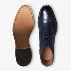 Park Avenue Cap-toe Oxford Dress Boot Navy Leather