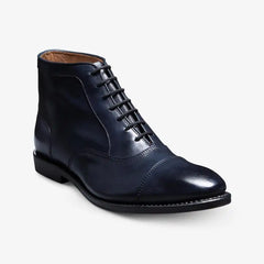 Park Avenue Cap-toe Oxford Dress Boot Navy Leather